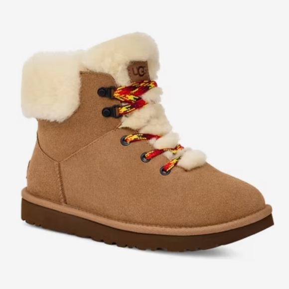 UGG Classic Mini Alpine Bootie women’s size 11 lace up boots - Picture 1 of 10